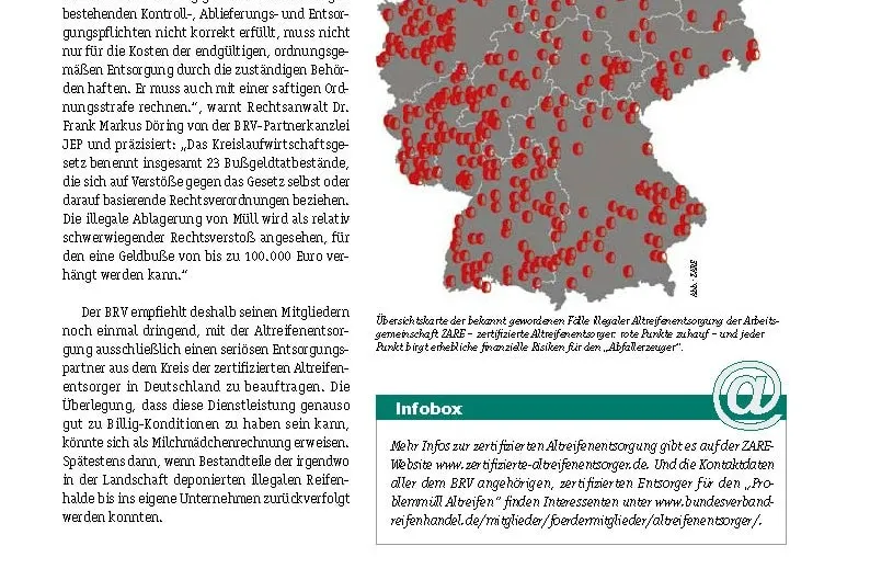 Altreifenentsorgung – legal oder illegal Trends&Facts 5/19