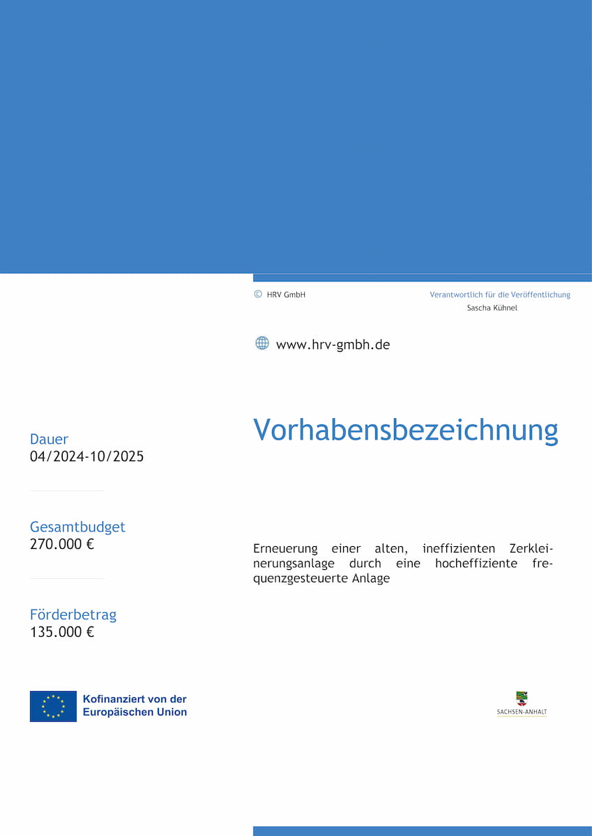 53 % weniger Energie bei der Zerkleinerung